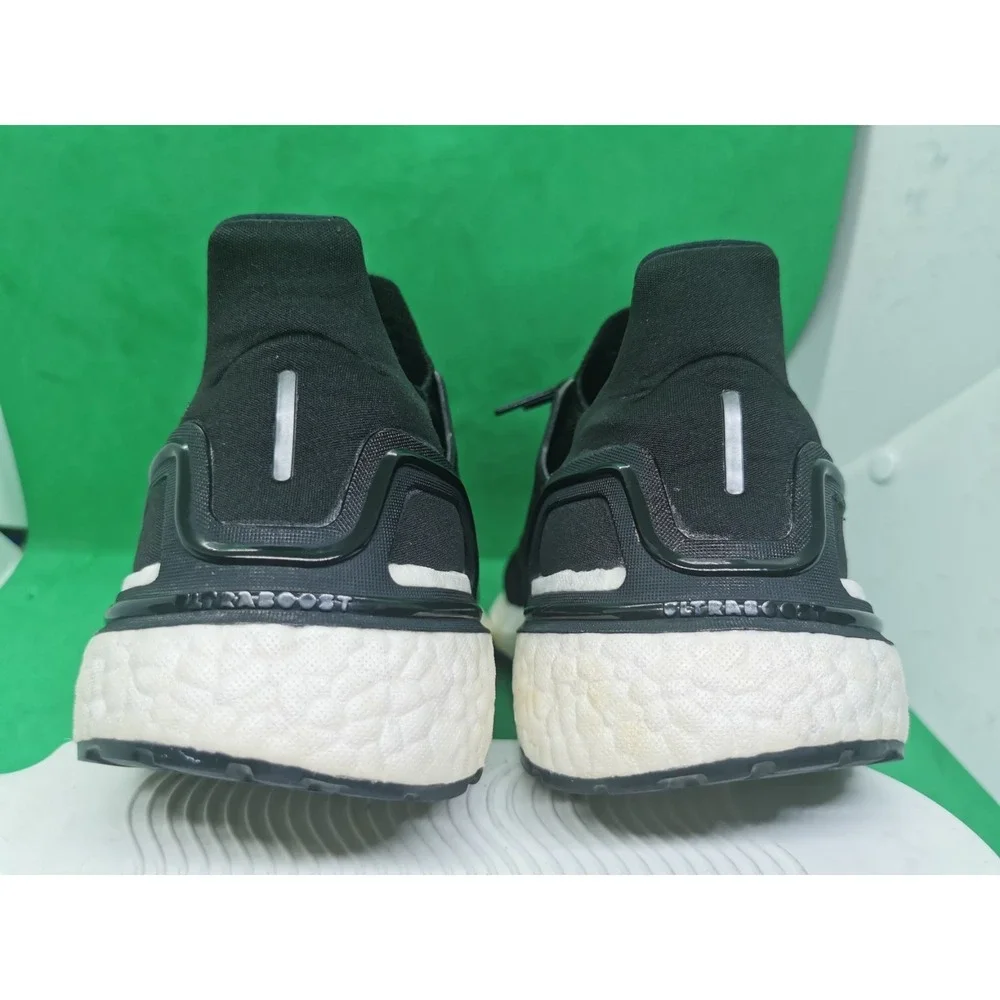Adidas Ultraboost 20 Womens 8.5 Boost Running Shoes Sneakers White Black FY3457